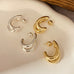 Double-Hoop Sculptural Earrings | 40E491