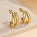 Double-Hoop Sculptural Earrings | 40E491
