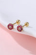 Colorful Crystal Flower Stud Earrings | 40E492