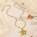 18K STAINLESS STEEL TARNISH FREE STAR NECKLACE | 40NK9699