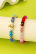 Multicolor Pastel Bead Bracelet Set | 80B1724