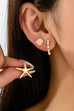 Nautical Shell Starfish Pearl Trio Earring Set | 80E62026