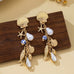 Pearl Shell Fish Cluster Charm Drop Earrings | 80E62042