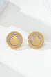 Shell Enamel Button Stud Earrings | 80E62035