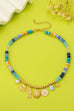 Nautical Blue Beaded Sealife Charm Necklace | 80N92927