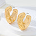 Hammered Gold-Tone Statement Hoops | 80E62156
