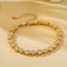 Floral Crystal Tennis Bracelet | 80B1730