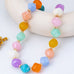 Multicolor Oversized Faceted Pastel Bead Necklace | 80N92990