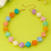 Multicolor Oversized Faceted Pastel Bead Necklace | 80N92990