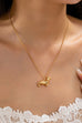 Gold-Tone Dachshund Dog Pendant Necklace | 80N93008