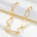 Artisanal Hammered Organic Link Necklace | 80N93011