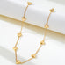Puffed Heart Station Necklace | 80N93015