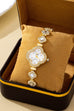 CLOVER CRYSTAL FACE LINK  BAND BRACELET WATCH | 80W006