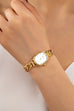 OVAL FACE LINK CHAIN BRACELET WATCH | 80W002