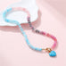 Natural Stone Semi-Precious Glass Mixed Necklace | 40NK9702