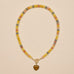 Natural Stone Semi-Precious Glass Mixed Necklace | 40NK9702