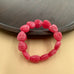 Color-Block Heart Beaded Resin Stretch Bracelet | 40B5251