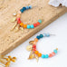 Nautical Multi-Charm Beaded Hoop Earrings | 80E62121