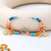 Nautical Multi-Charm Beaded Hoop Earrings | 80E62121