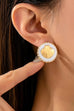 Nautical Seashell Enamel Stud Earrings | 80E62125
