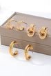Curated Multi-Line Hoop Earring Set | 80E62143
