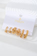 Curated Multi-Line Hoop Earring Set | 80E62143