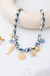 ROPE CHARM NECKLACE-STARFISH SEASHELL CLOISONNE | 80N92968