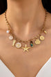 Charm Necklace-Sea Starfish Seashell Fish | 80N92950