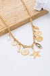 Charm Necklace-Sea Starfish Seashell Fish | 80N92950
