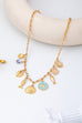 Charm Necklace-Coastal seashells fish cloisonne | 80N92963