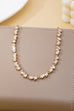 Jagged Pattern Baguette Crystal Necklace | 80N92964