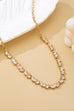 Jagged Pattern Baguette Crystal Necklace | 80N92964