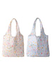 Large Organic Colorful Floral Shoulder Tote Bag | 40P606