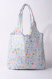Large Organic Colorful Floral Shoulder Tote Bag | 40P606