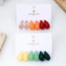 Translucent Teardrop Stud Earring Set | 80E62174