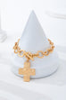 Hammered Cross Toggle Bracelet | 80B1738