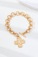 Hammered Cross Toggle Bracelet | 80B1738