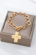 Hammered Cross Toggle Bracelet | 80B1738
