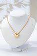 Sculptural Gold-Tone Pebble Necklace | 80N93057