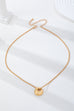 Sculptural Gold-Tone Pebble Necklace | 80N93057
