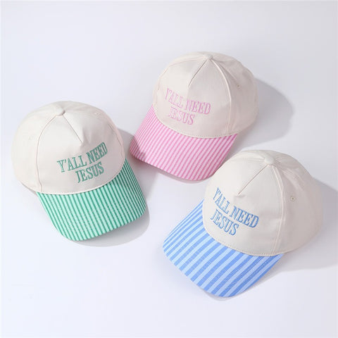 "Y'all Need Jesus" Stripe Baseball Cap | 40HW755