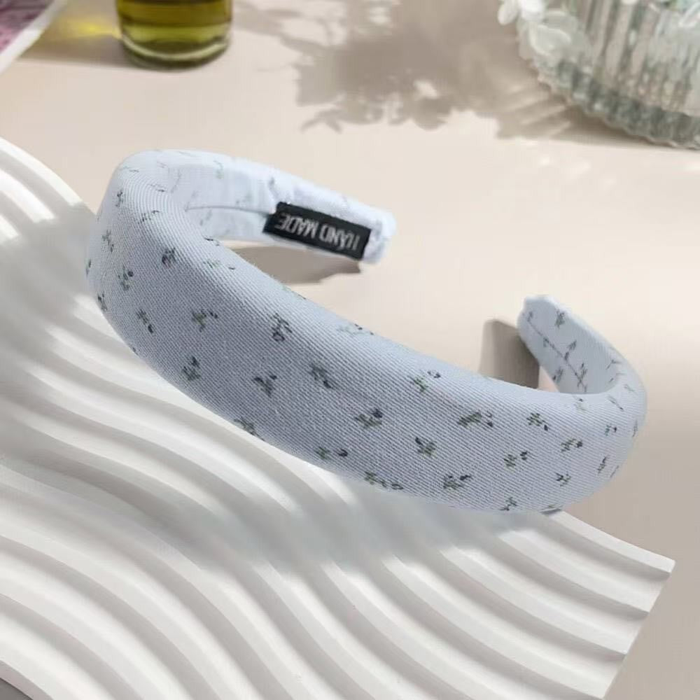 FLORAL PUFFED SPA HEADBAND HAIR BAND | 40HB197