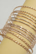 Gold-Tone Multi-Pattern Bangle Set | 40B5254
