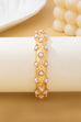 Vintage Gold and Pearl Embellished Bangle | 80B1772