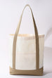 Classic Large Cotton Canvas Shoulder Tote Bag | 40P611