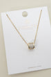 18K STAINLESS STEEL TARNISH FREE BARREL NECKLACE | 40NK9703