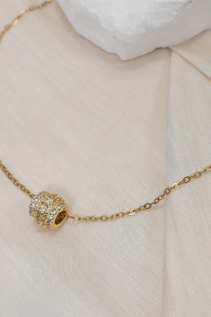 18K STAINLESS STEEL TARNISH FREE BARREL NECKLACE | 40NK9704