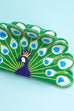 Peacock Motif  Hair Claw Clip | 40H1082