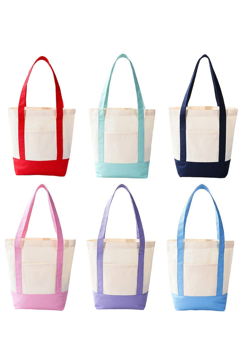 Medium Cotton Canvas Shoulder Tote Bag | 40P612