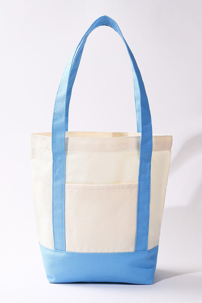 Medium Cotton Canvas Shoulder Tote Bag | 40P612